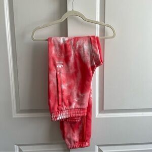 Adidas Tie-Dye Joggers - Red